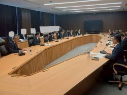 令和8年度世界農業遺産「清流長良川の鮎」推進協議会総会に出席し、あいさつ及び議事進行
