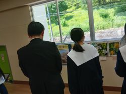 岐阜市立藍東学園を視察
