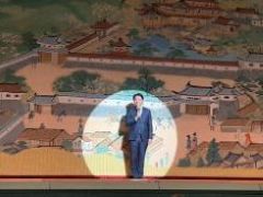 初代藤間金扇十七回忌追善 第33回藤間金扇の夕べに出席し、あいさつ(ぎふしんフォーラム)