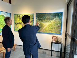 青木年広個展ー清冽な流れを描くーを鑑賞(川原町Gllery Sagan)