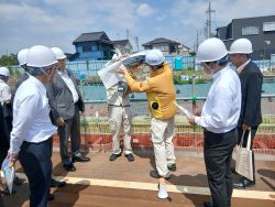 中部直轄河川治水期成同盟会連合会視察研修に出席(愛知県春日井市ほか)