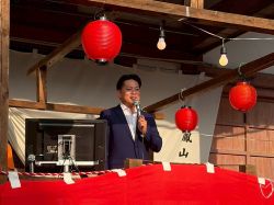 第39回ぎふ大仏フェスティバルに出席し、あいさつ（正法寺）