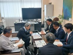 同会長として、国土交通省水管理・国土保全局 次長 中井淳一氏へ提言及び意見交換(東京)