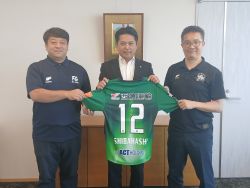 株式会社岐阜フットボールクラブ代表取締役社長 小松裕志氏ほかと面談
