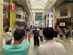 ぎふ柳ケ瀬夏まつりを視察(柳ケ瀬商店街)