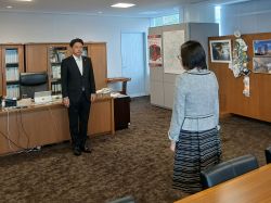 令和8年熊本地震の被災地での健康相談等を行う ため派遣する保健師を激励