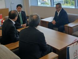 株式会社岐阜新聞社代表取締役社長 矢島薫氏ほかと面談