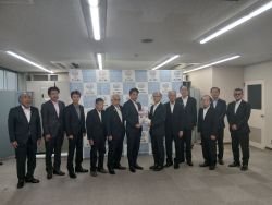 同会長として岐阜市水防協会と合同で、国土交通省木曽川上流河川事務所長 貴家尚哉氏に提言及び意見交換