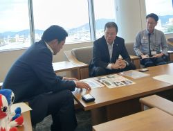 中日本高速道路株式会社名古屋支社岐阜保全・サービスセンター所長 平井達矢氏が着任のあいさつ