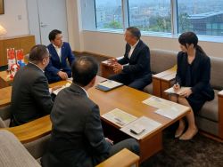 防衛省東海防衛支局長 瀧本和彦氏ほかと面談