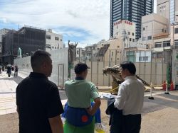 柳ケ瀬ジュラシックアーケードを視察(柳ケ瀬商店街)