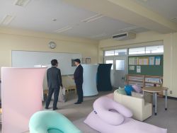 明徳子ども・若者自立支援教室の再整備事業現場を視察