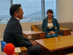 ラジオパーソナリティ 松嶋可奈氏ほかと面談