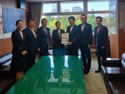 岐阜県木曽三川改修工事促進期成同盟会ほか4団体の会長等として、国土交通省国土交通副大臣 加藤鮎子氏へ提言及び意見交換(東京)