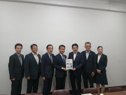 岐阜県木曽三川改修工事促進期成同盟会ほか4団体の会長等として、財務省主計局主査 橋本博範氏へ提言及び意見交換(東京)