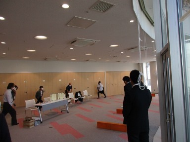 測定前に準備体操