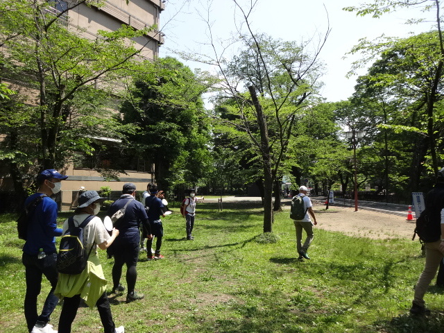 参加者が歩いている様子